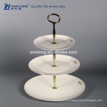 White Custom Logo Bone Chine Fine Ceramic 3 couches